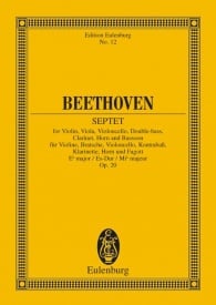 Beethoven: Septet Eb major Opus 20 (Study Score) published by Eulenburg
